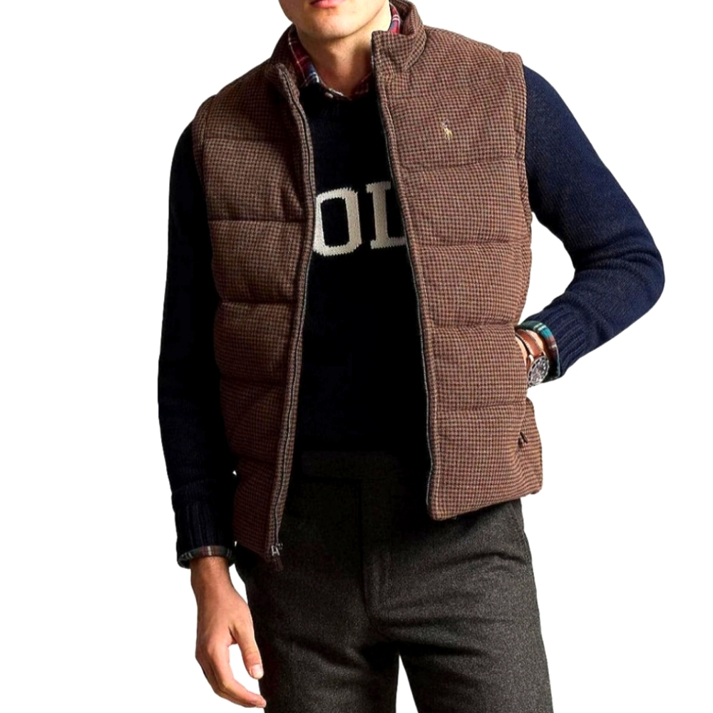 Men's Polo Ralph Lauren Brown Puffer Vest